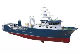 Complated Trawler Boat 3D model