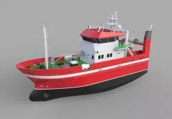 Concept Multi Trawler Boat 3D model