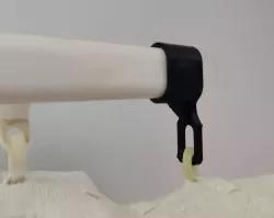 Curtain rail guide and end plug