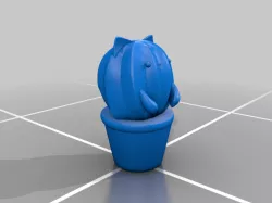 Cute Kawaii Cactus Cat