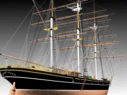 Cutty Sark Clipper - XIX Century Freighter 3D model