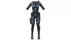 Cyberpunk Space Combat Suit Low-poly 3D model