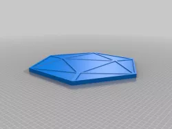 D20 Wall Art, Backplate with thinner edges