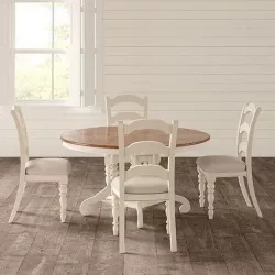 Dalton Extendable Pine Solid Wood Dining Set 3D model