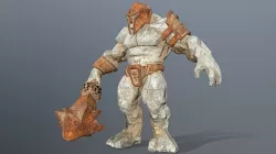 desert monster  Low-poly 3D model