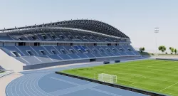 Estadio Ciudad de Malaga - Spain 3D model