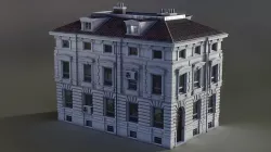 European Building 03 Low-poly 3D model