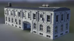 European Building 05 Low-poly 3D model