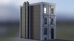 European Building 07 Low-poly 3D model