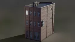 European Building 22 Low-poly 3D model