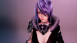 Evelynn V2 - Scifi Cyberpunk Character Low-poly 3D model