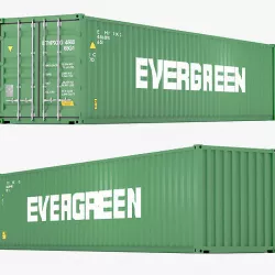 Evergreen Shipping Container 3D model