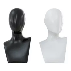 Female black and white bust 105 3D model