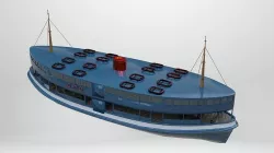 Ferri Ship Low-poly 3D model