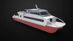 Ferry catamaran 3D model