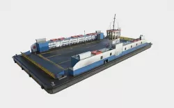 Ferry F-15 Low-poly 3D model