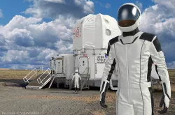 Futuristic Astronaut Space Suit Rigged for Cinema 4D 3D model