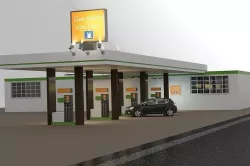 Gas station 3D model