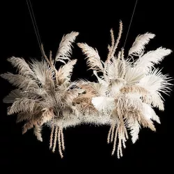 Hanging Bouquet Of Dry Reeds For Decoration 257 3D model