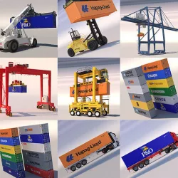 Harbour Machinery Collection 2 3D model