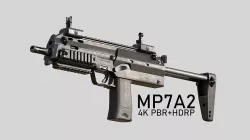 HK MP7A2 SMG PDW Low-poly 3D model