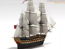 HMS Leopard 3D model