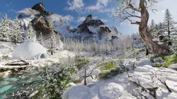 Igloo Snow landscape Scene 3D model