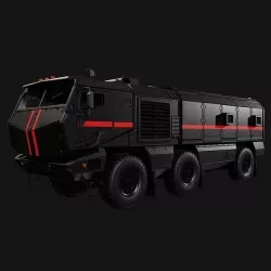 Kamaz Typhoon Truck Low-poly 3D model