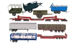 large Trailers Collection 3D model