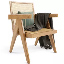 Loungesessel Sissi mit Wiener Geflecht 3D model