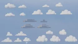 Low Poly Cloud pack Low-poly 3D model