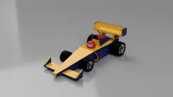 Low Poly F1 Car