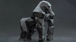 Low Poly Gorilla Low-poly 3D model