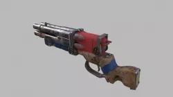 Low-poly shotgun Double Doublet Low-poly 3D model