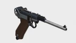 luger Low-poly 3D model