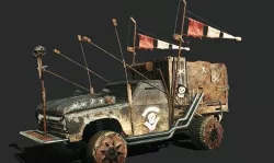 Mad max fury road car 3D models Low-poly 3D model
