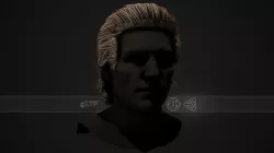 Male Hair Cards Style 1 - Medium Hair Low-poly 3D model
