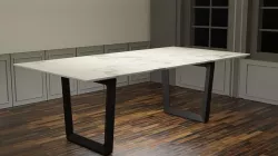 Marble Dining Table Low-poly 3D model