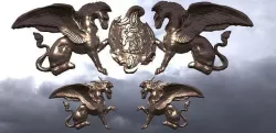 Medieval Crest Collection 1 3D model