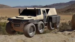 Military ATV Low-poly 3D model