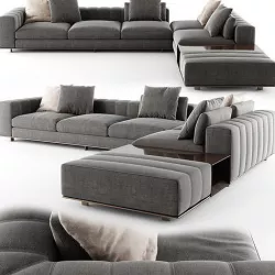 Minotti Freeman Sofa 06 3D model
