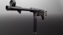 MP40 World War 2 Gun Low-poly 3D model