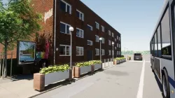 multi-storey building Low-poly 3D model