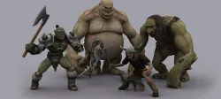 MUST HAVE FANTASY VILLAINS GAME READY ANIMATED MODELS Low-poly 3D model
