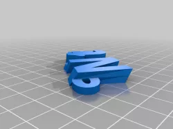 My Customized iamburny's v2  Text - Name Keyring / Keyfob