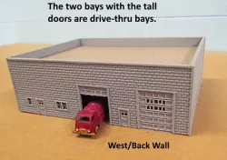 N Scale Truck Maintenance Building