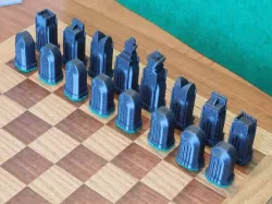 NY - Art Deco Style Chess Set