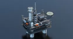 Oil Rig Platform 3D model