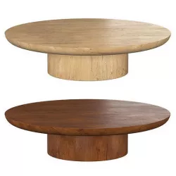 OSLO PEDESTAL ROUND COFFEE TABLE 3D model
