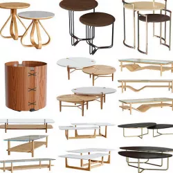 Pollus Moveis coffee table set 3D model
